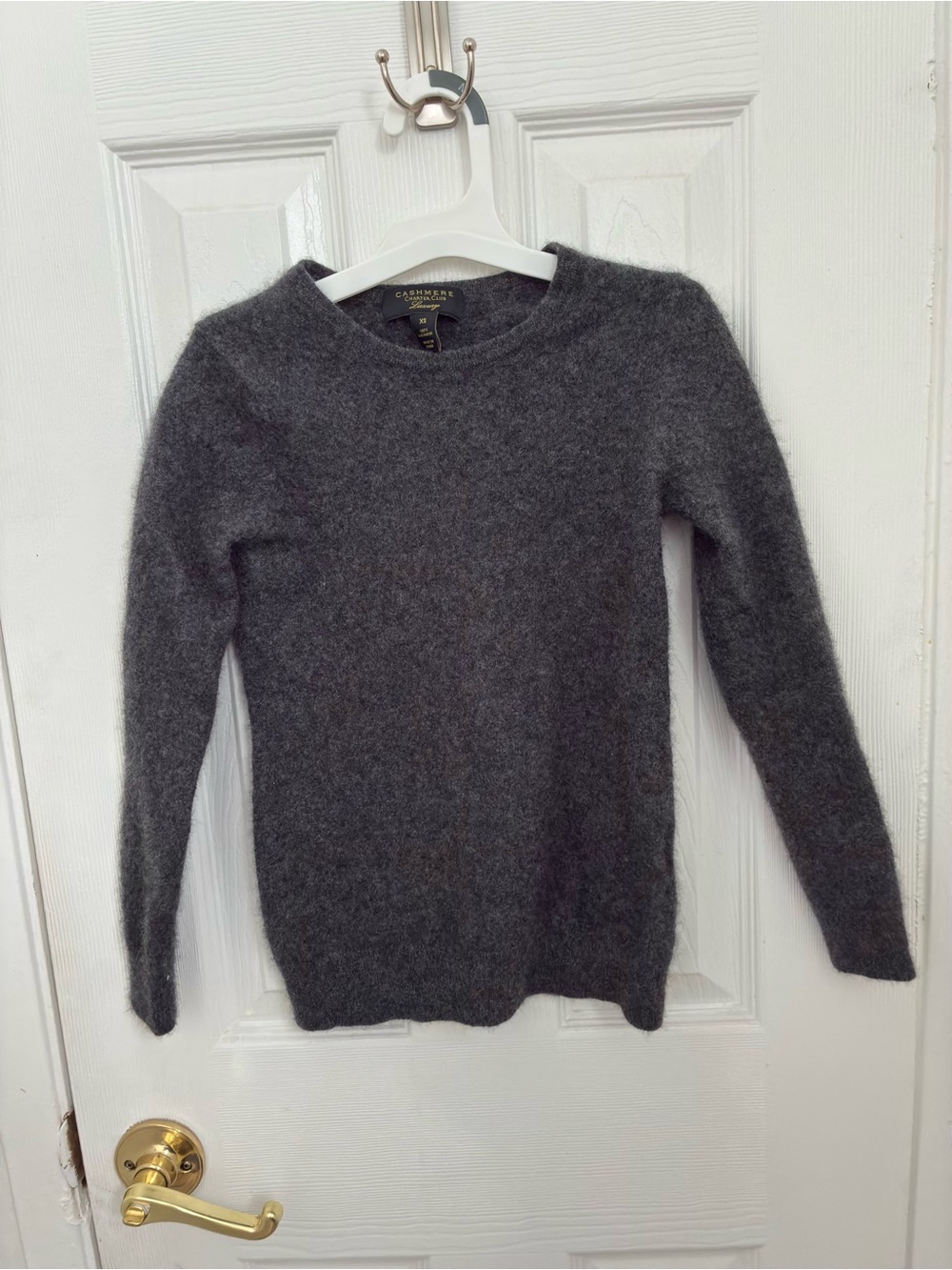 Charter Club Dark Charcoal Crewneck Sweater